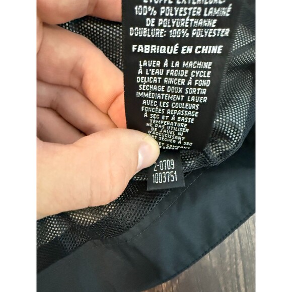 Footjoy DryJoys Mens Large L Rain Jacket Full Zip Windbreaker Jacket Golf Black - Picture 9 of 11